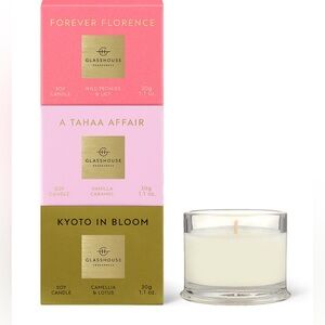 Glasshouse Fragrances Most Coveted Candles Trio 1.1 Oz
